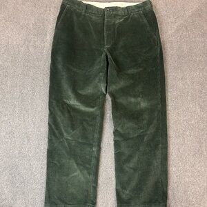 Brooks Brothers 346 Corduroy Pants Mens 38x30 Forest Green Trousers Preppy